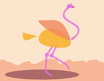 Ostrich - animation