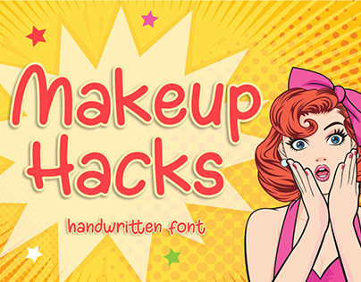 Makeup Hacks - Cute Handwritten Font