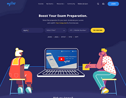 Landing Page Design for EdTech