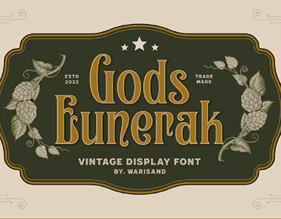 Gods Eunorak - Vintage Font