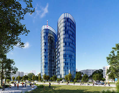 Sky Office Towers, Zagreb, Croatia.