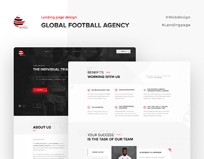 Landing page - Global Football Agency