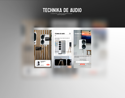 Technika De Audio - Conceptual UI Screens