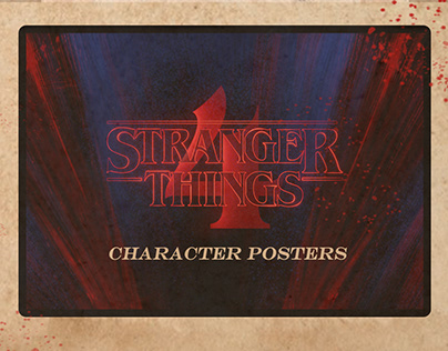 Stranger things4 character posters