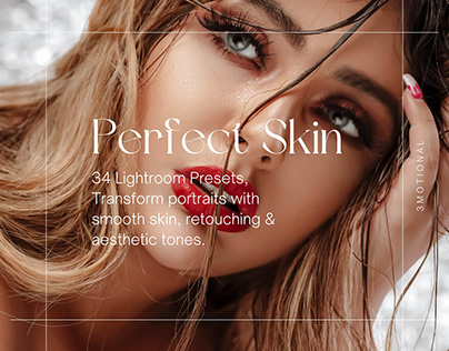 34 Perfect Skin Lightroom Presets, smooth skin