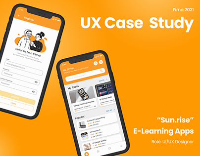 UI/UX Case Study - Sun.rise E-Learning Apps