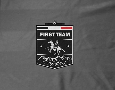 First Team Football logo design