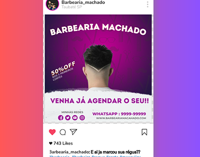 Post anuncio para comercio no instagram