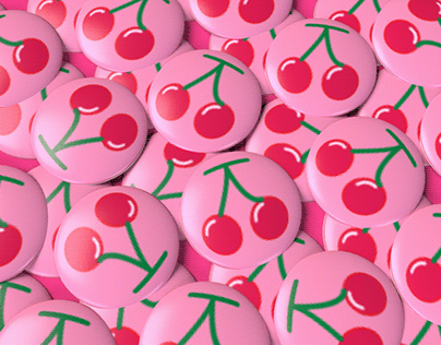 Cherry shirt pins