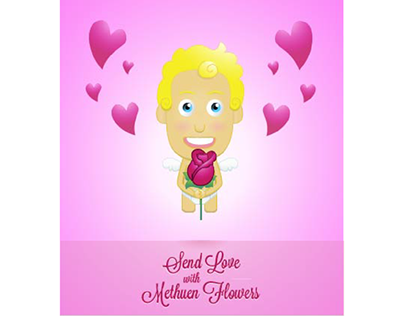 Valentines Day promo for Methuen Flowershop