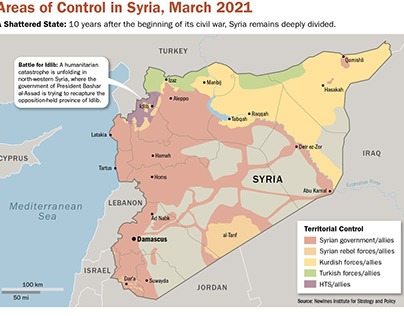 Syrian Conflict Infographic Map