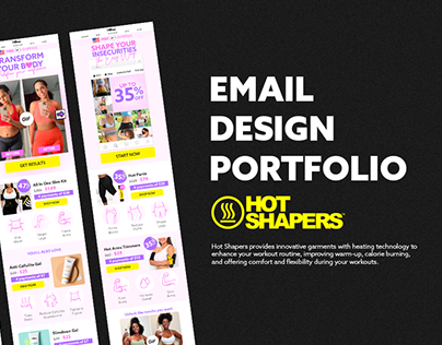 Emails Design Portfolio (Hot Shapers)