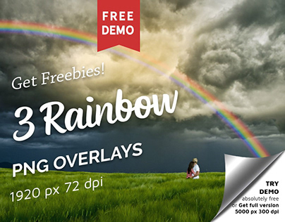 Free Rainbow Photo Overlays