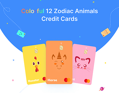 12 Zodiac Animal Credit Cards