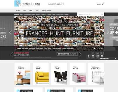 Frances Hunt's New Mobile-Friendly Ecommerce Website