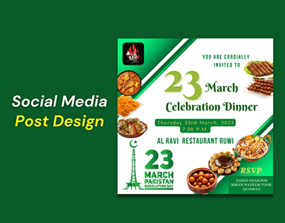 23 March Celebration Dinner Post