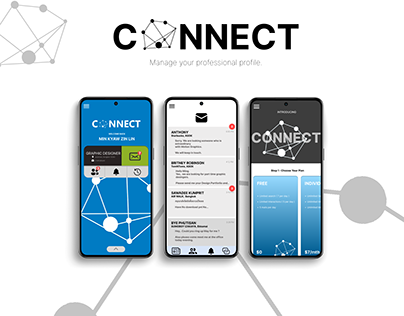 CONNECT - Professional Social App ( UI Design )