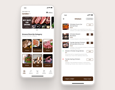Meat Delivery App UI/UX Design