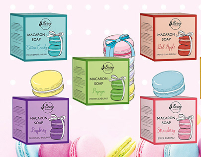 Macaron Soap Packaging Design