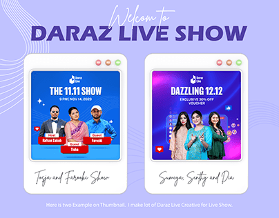 Daraz Live Show Creative