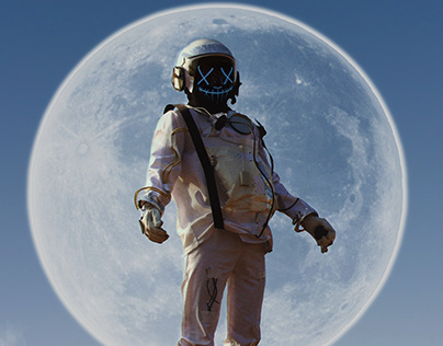 Photoshop Manipulation - Astronaut | Moon
