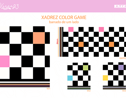 Estampa Xadrez Color Game