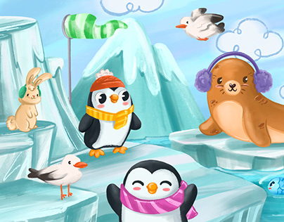 North Pole Children's book Illustration