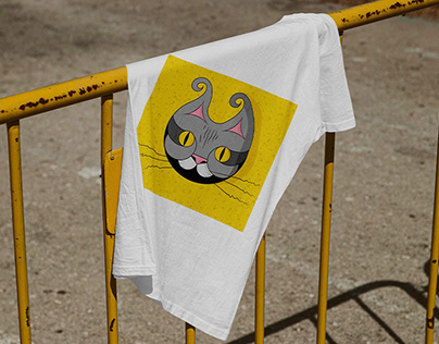 T-shirt design - Cat & Monkey