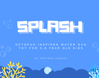 Splash: Water gun toy for 3-6 year old kids