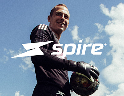 Spire goalkeeper gloves & apparel brand identity