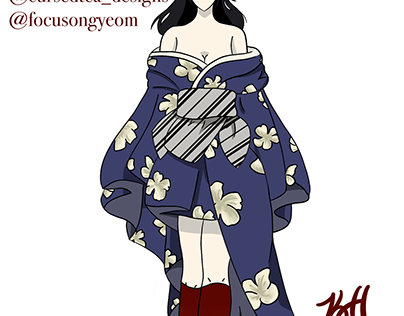Girl in a Kimono