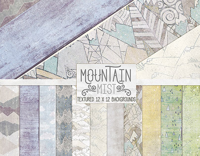 Mountain Mist Digital Paper Textures