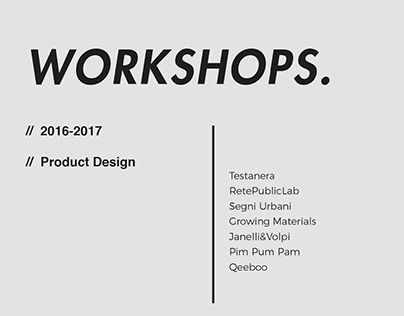 Project thumbnail - Workshops & Photography