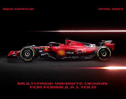 Website design Formula 1 Tour