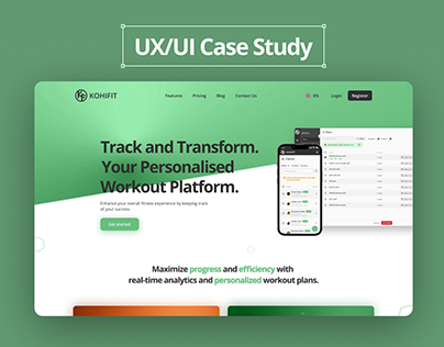 UX/UI Case Study - KohiFIT - Fitness Platform