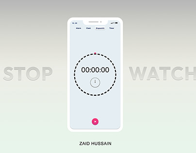 iOS Stopwatch User Interface