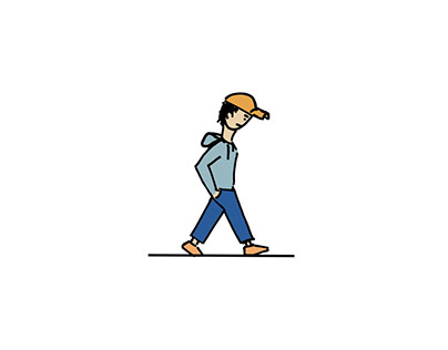 Walking Cycle - 2D Animation