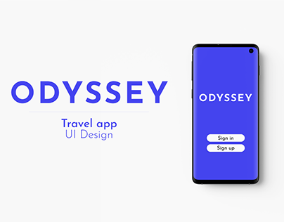 ODYSSEY - UI design for a travel app