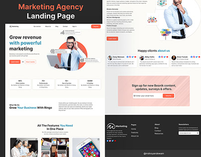 marketing agency ui design template