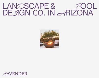 Lavender Landscape design company/landing page