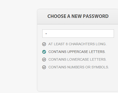 Password form fields