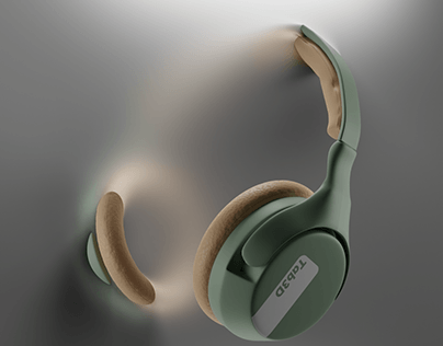 Headphone 3d Modeled and Rendered on Blender3d