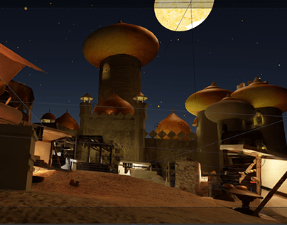3D Themed Website (Theme-Arabian Nights)