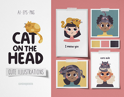 Cat on the Head illustrations