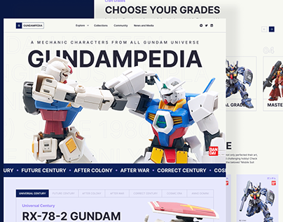 Gundampedia - Gunpla Landingpage
