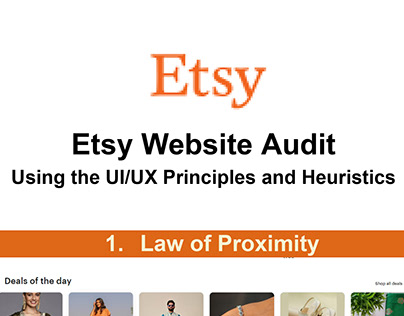 Etsy Website Audit