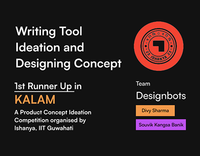 Writing Tool (Kalam) Ideation and Designing Concept