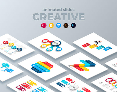 Free Animated Creative PowerPoint Infographics
