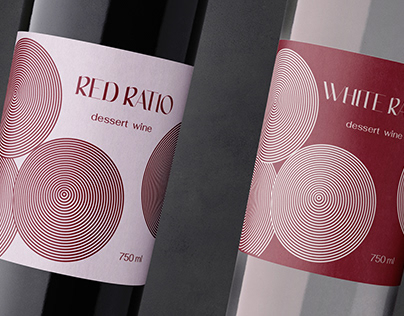 "RED AND WHITE RATIO" Wine Packaging Designe