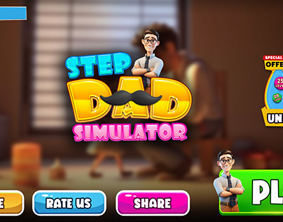 Step Dad Simulator Game UI